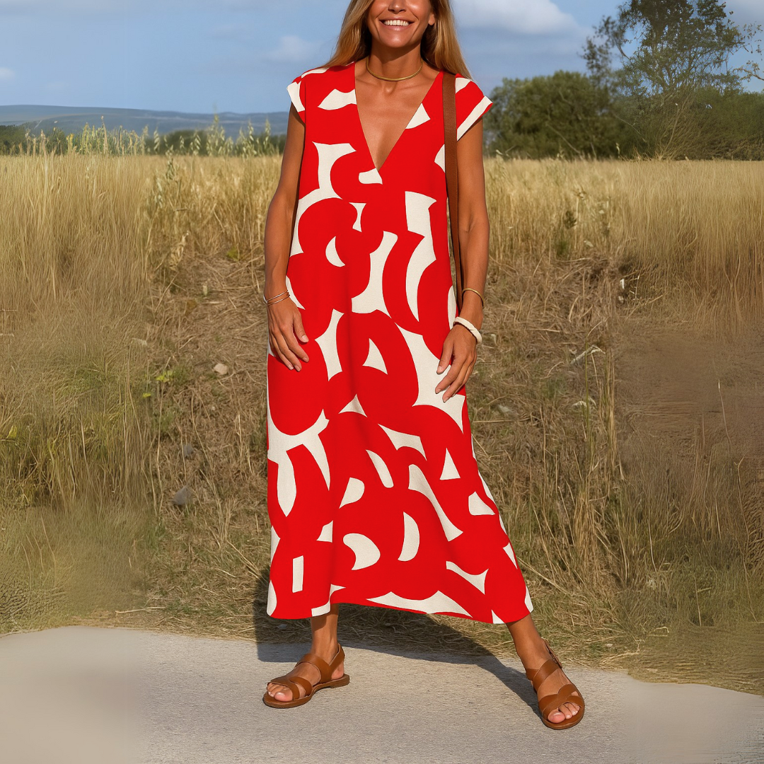 Valerie — V-Loop Summer Maxi Dress