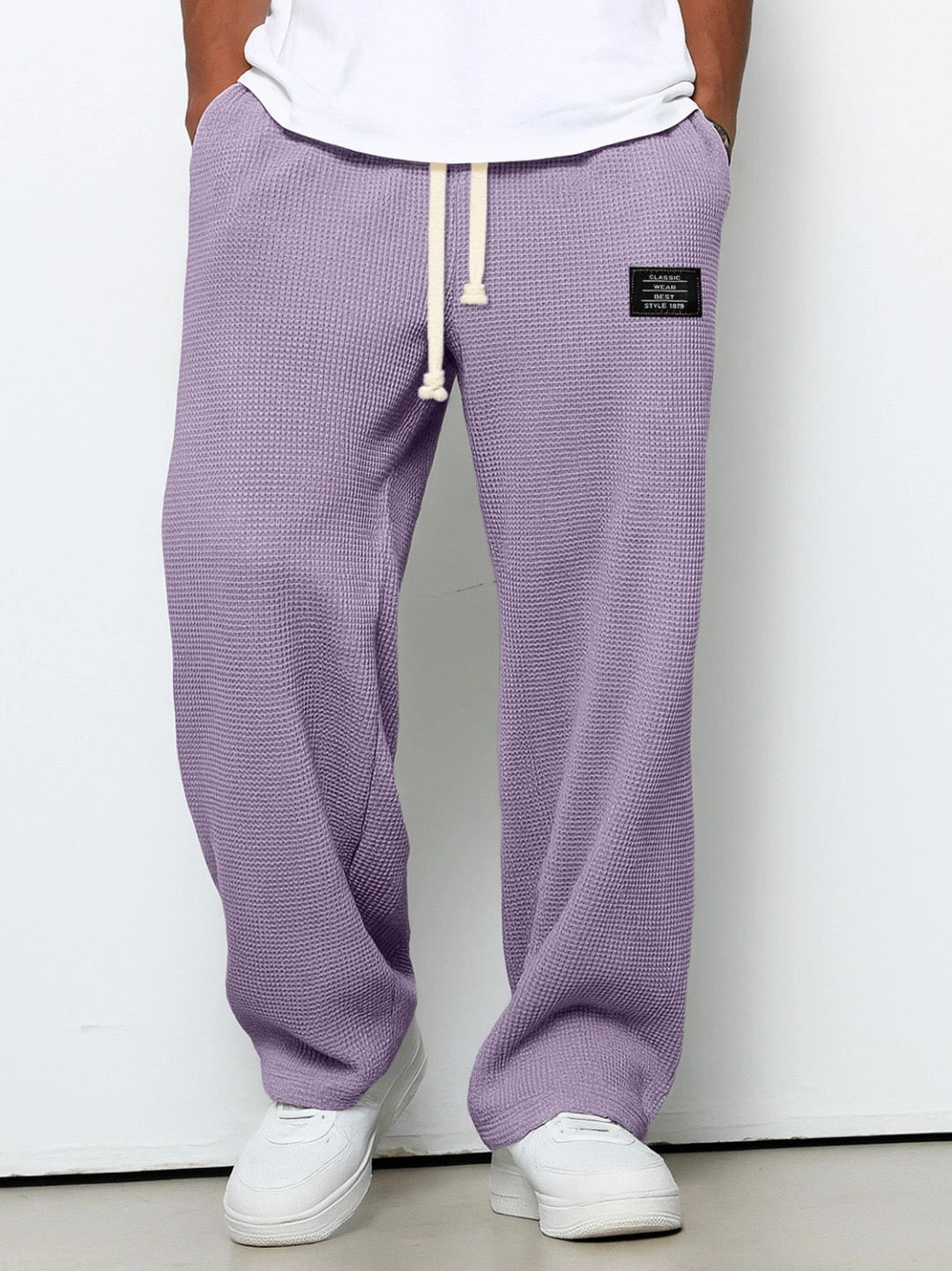 Nino - Comfortable Wide Leg Pants for Men with Adjustable Waist
