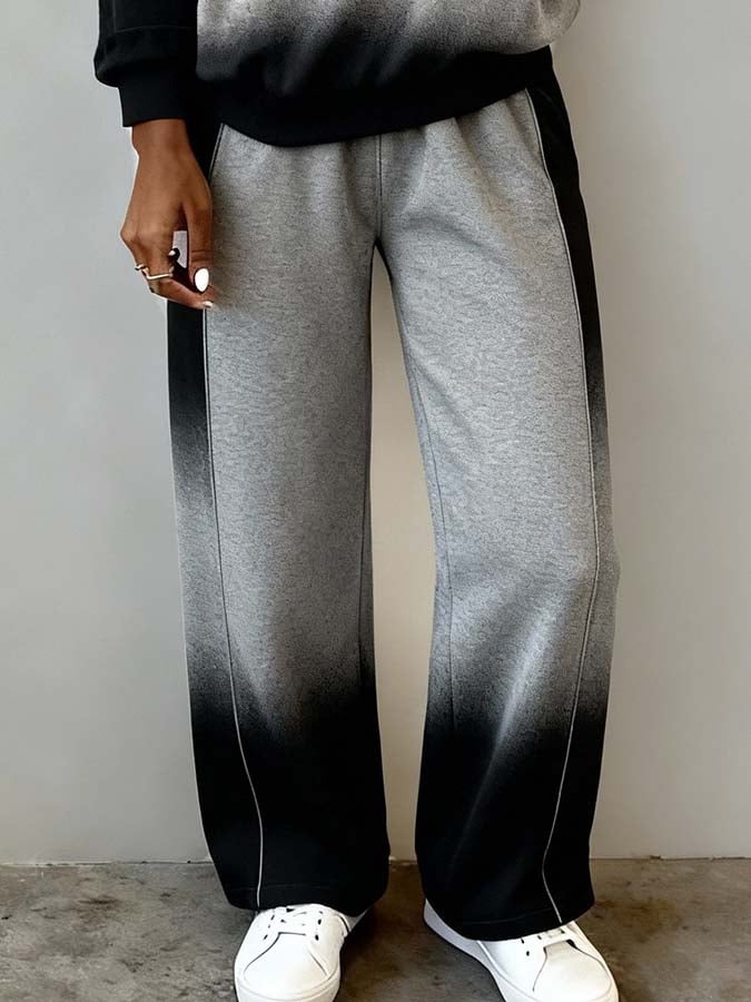 Women's Casual Set - Stylish Gradient Design