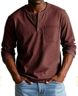 The Weston — Vintage Henley Tee