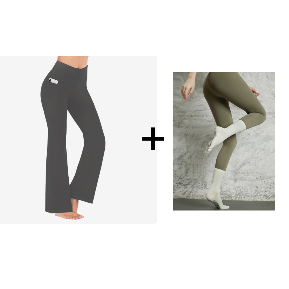 Ultra Sculpt High-Waisted Flared Leggings with Tummy Control
