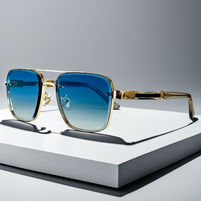 Skyline Verge Aviator Glasses — Square Frame in Tone