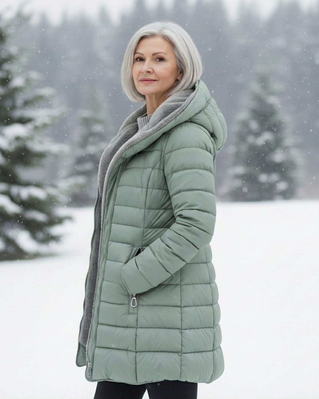 Elena - Comfortable Quilted Winter Coat