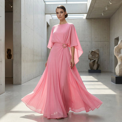 Seraphine Flowing Waist-Detail Maxi Dress