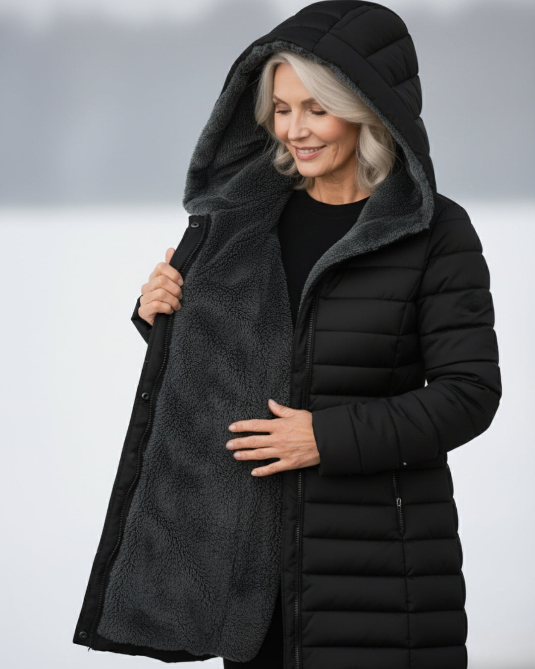 Elena - Comfortable Quilted Winter Coat