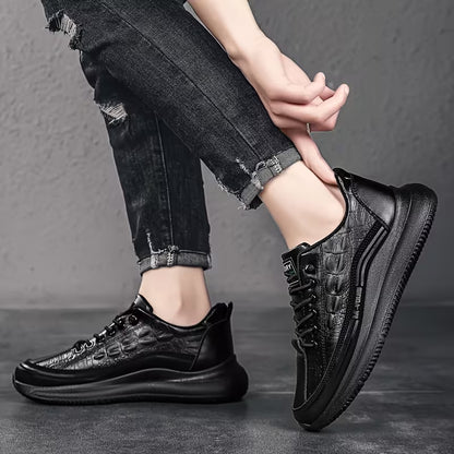 Premium Leather Sneakers Effortless Comfort