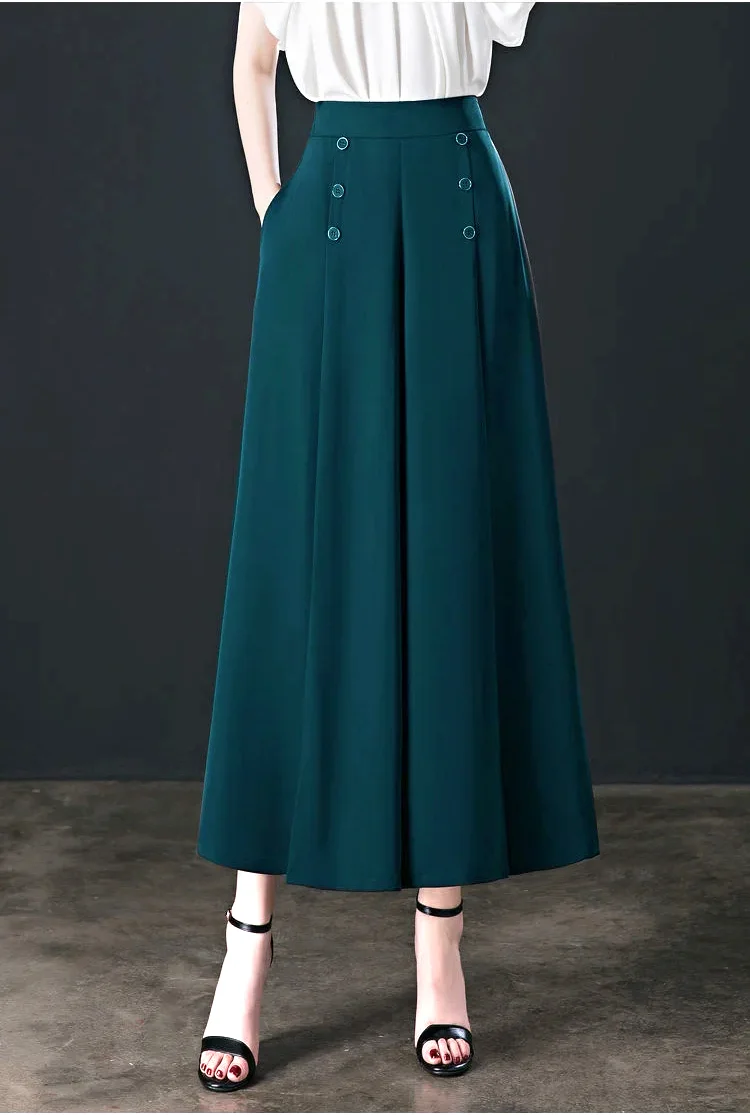 Hotishop - Comfortable Stylish Pleated Trousers with Wide Legs