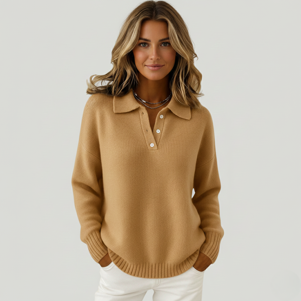 Clementine - Soft Soft sweater with collar