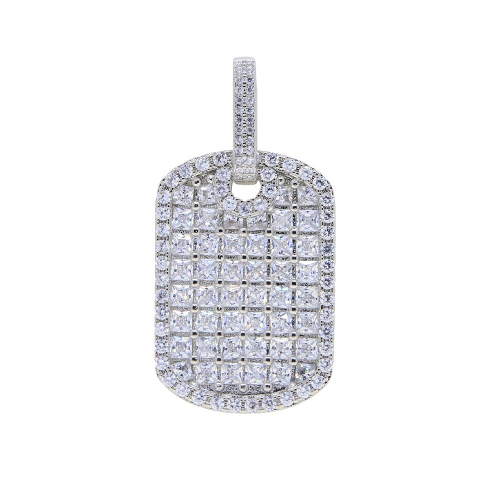 Gold Diamond Dog Tag