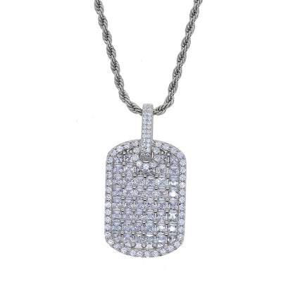 Gold Diamond Dog Tag