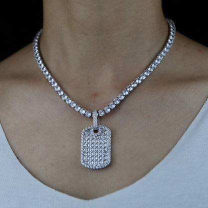 Gold Diamond Dog Tag