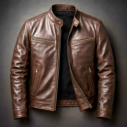 Vintage Leather Jacket - Durable Leather Jacket