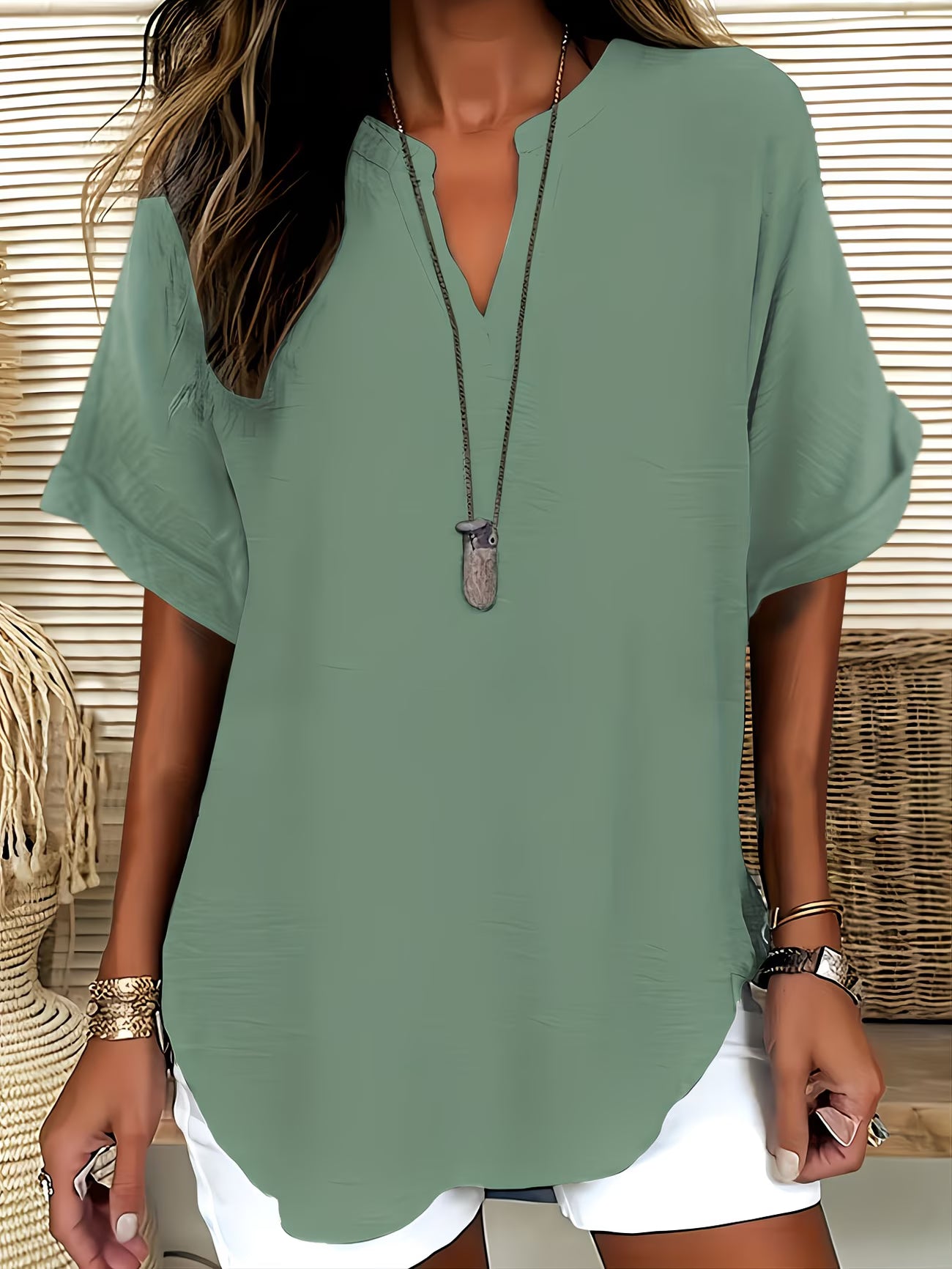 Solvène | Relaxed Women's Leisure Blouse