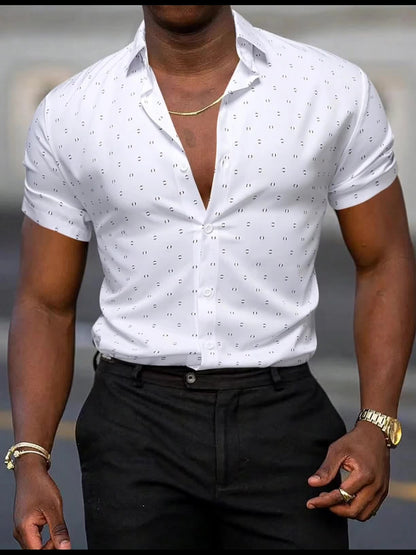 GIULIO - Light Summer Shirt with Print