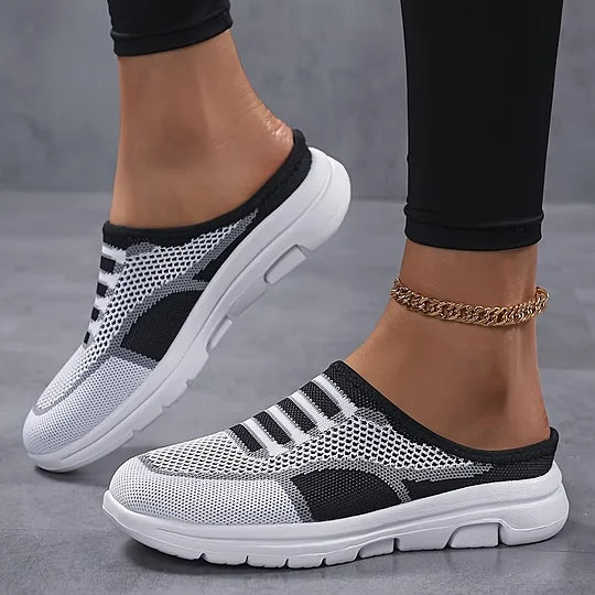 Comfortable and lightweight slip-on women's sneakers made of mesh