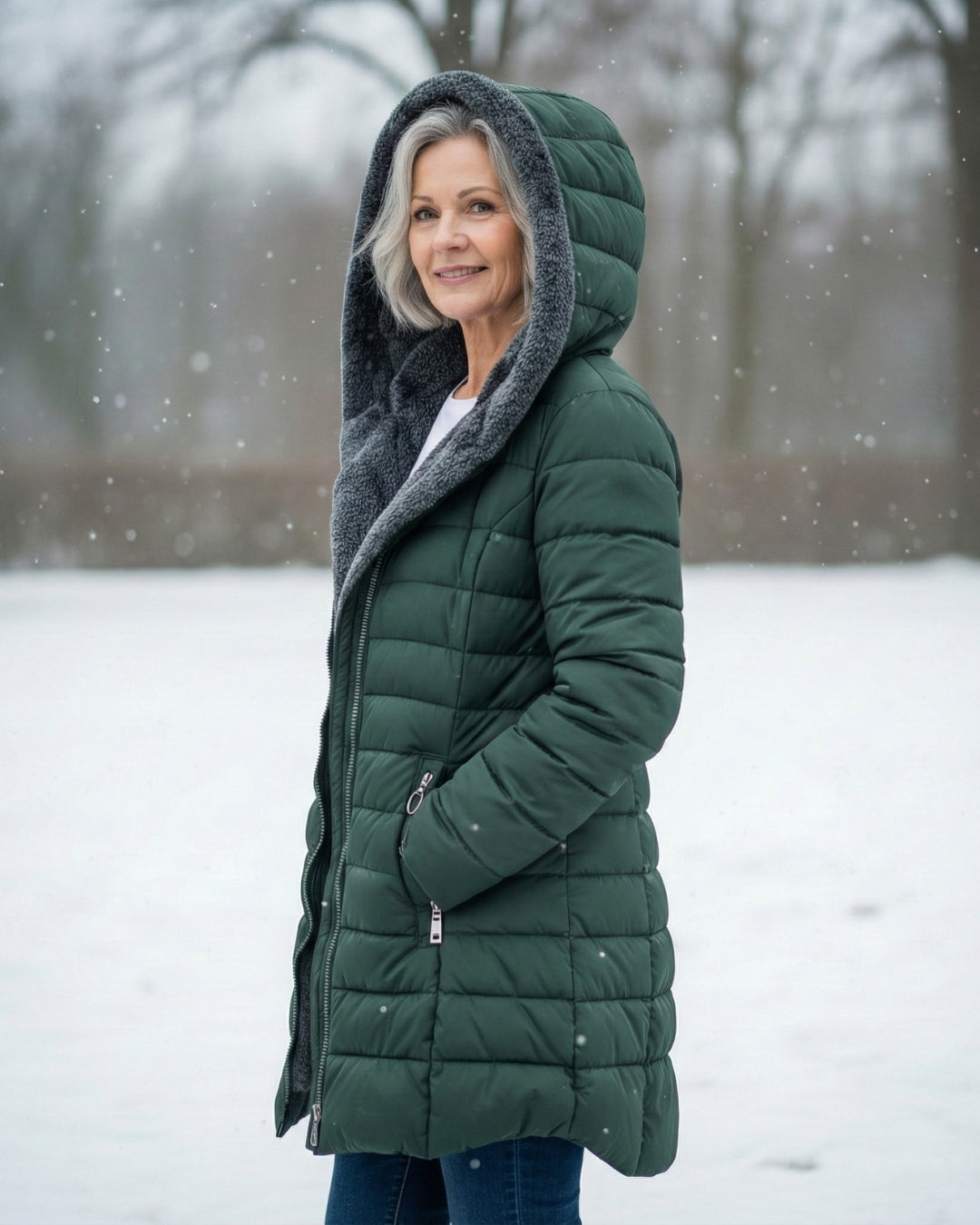 Elena - Comfortable Quilted Winter Coat