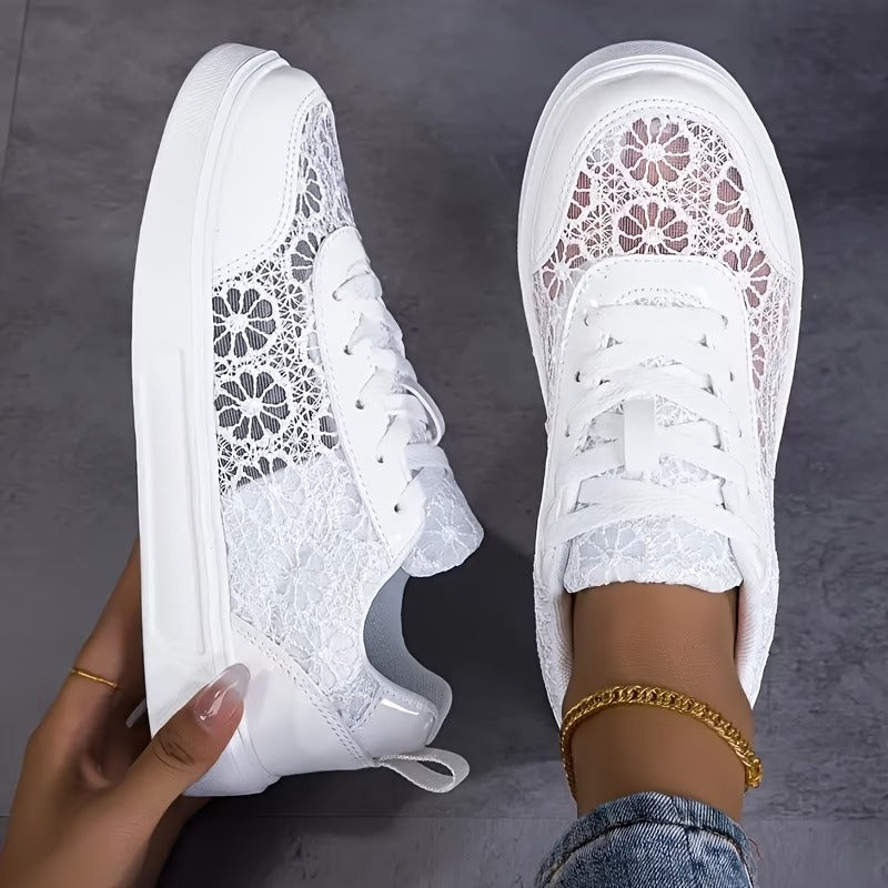 Women’s Mesh Sports Sneakers - Comfortable Everyday Use
