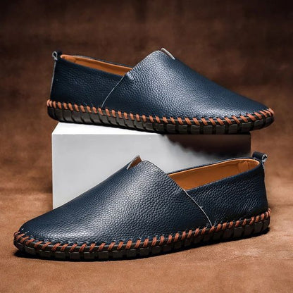 Massimo Leather Loafers - Comfortable Slip-On Shoes