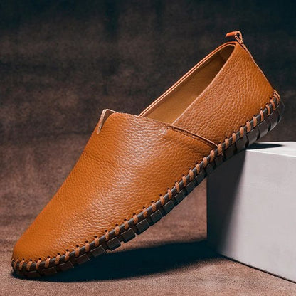 Massimo Leather Loafers - Comfortable Slip-On Shoes