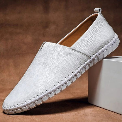 Massimo Leather Loafers - Comfortable Slip-On Shoes