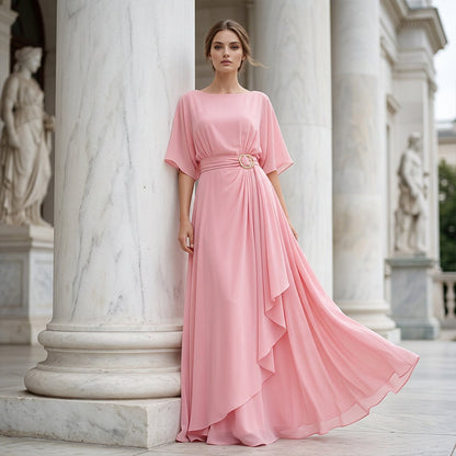 Seraphine Flowing Waist-Detail Maxi Dress