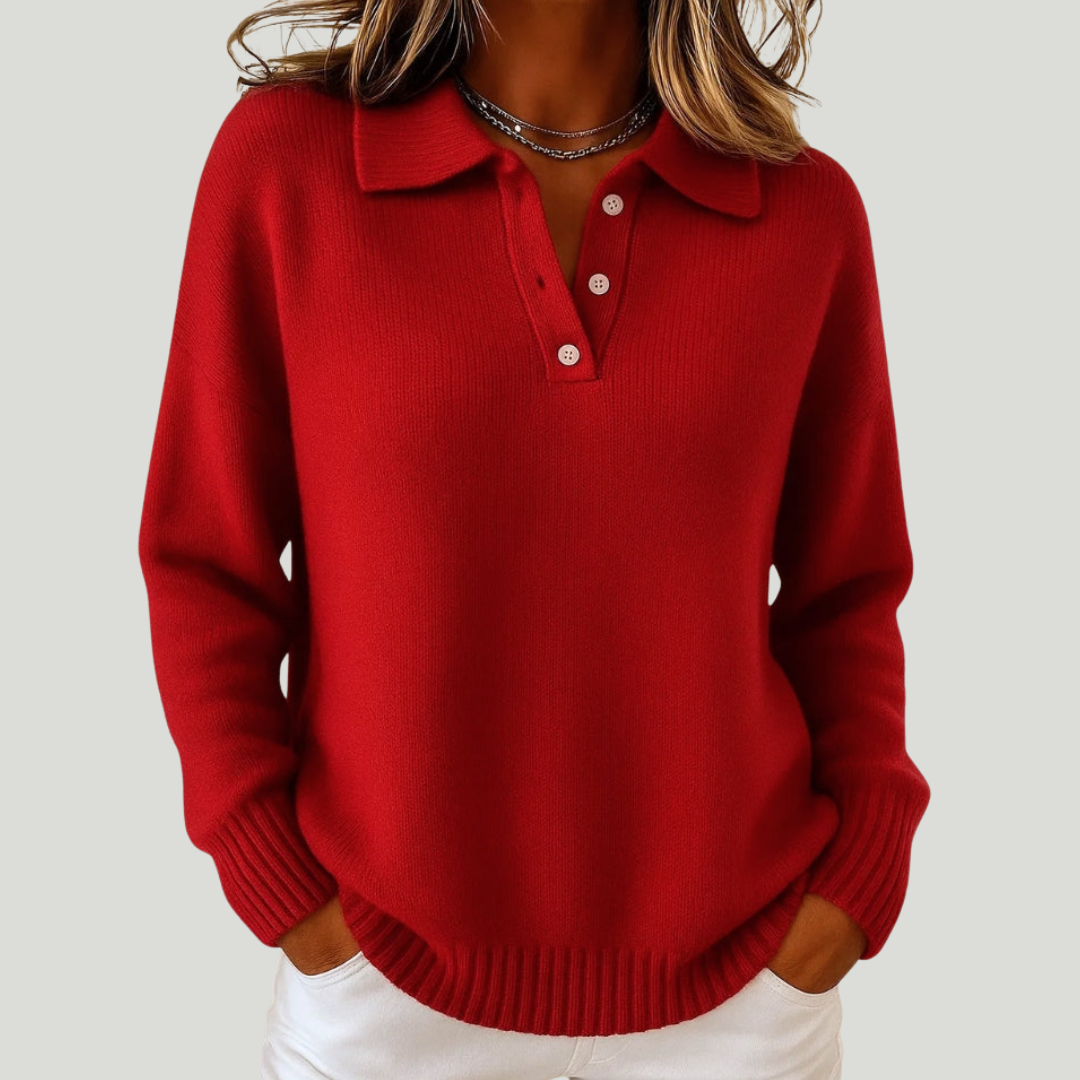 Clementine - Soft Soft sweater with collar