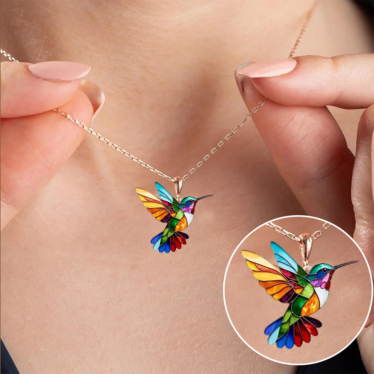 Hummingbird Necklace - Unique Jewelry