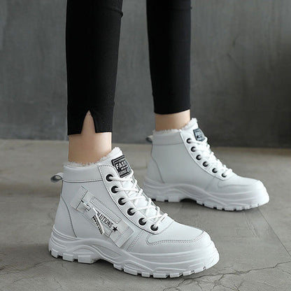 Waterproof Lace-Up Ankle Boots - Exceptional Quality