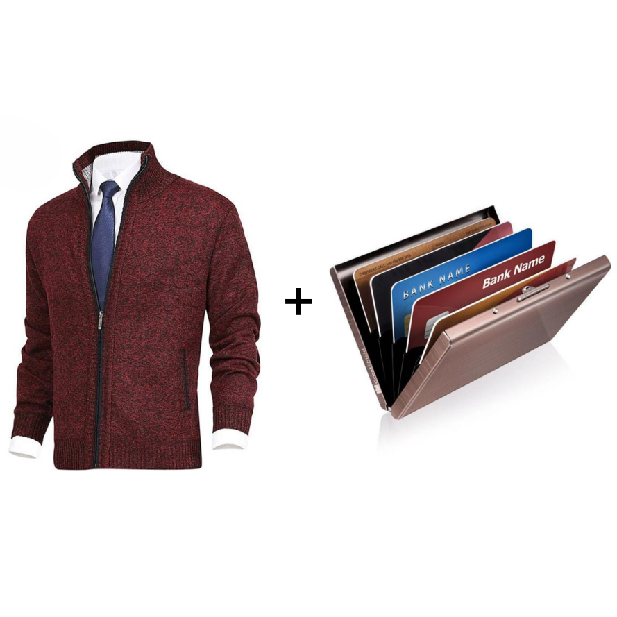 Sebastian - Stylish Zipper Knitted Sweater for Men