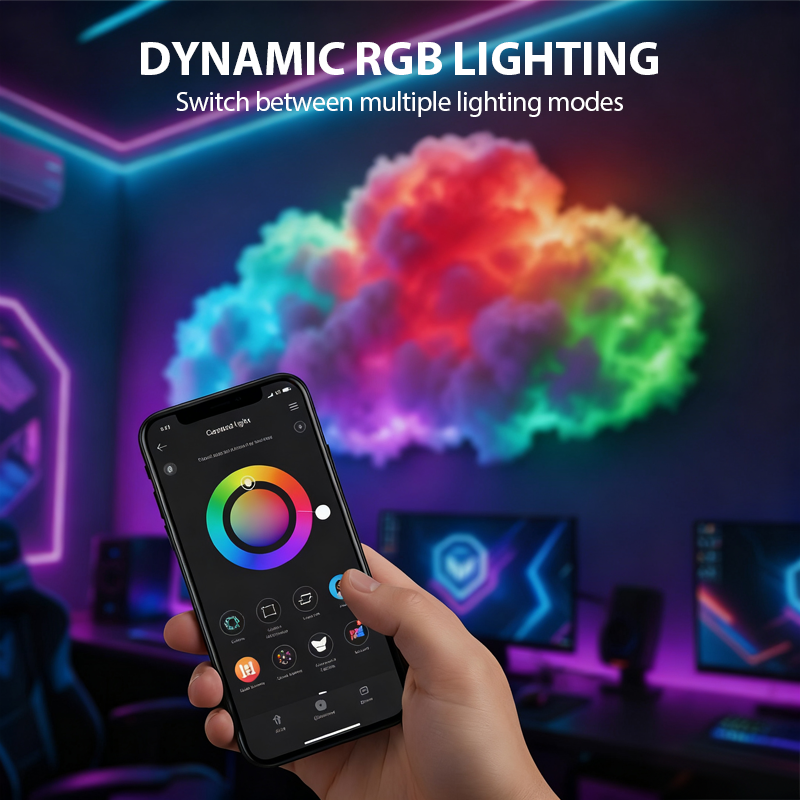 DIY USB Powered LED Thundercloud Light - Unique Decoration