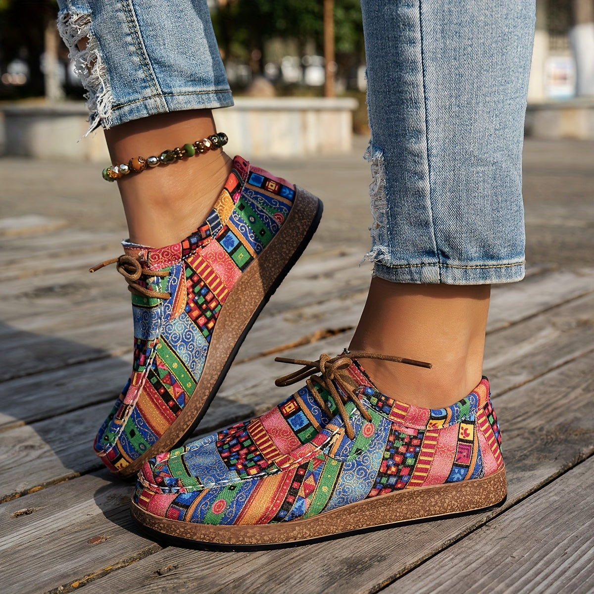 Colorful Artistic Loafers - Comfortable Casual Slip on