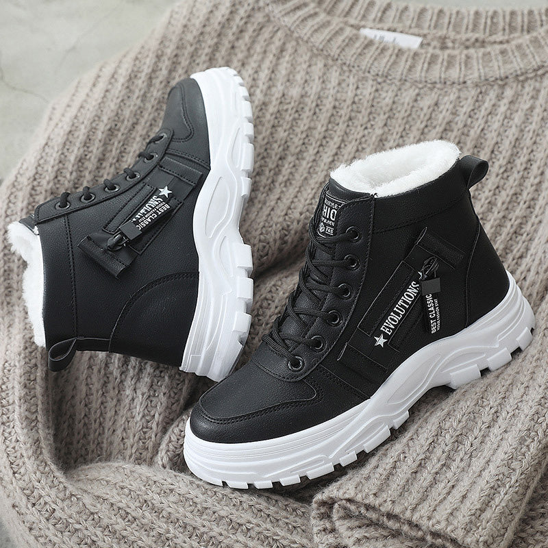 Waterproof Lace-Up Ankle Boots - Exceptional Quality