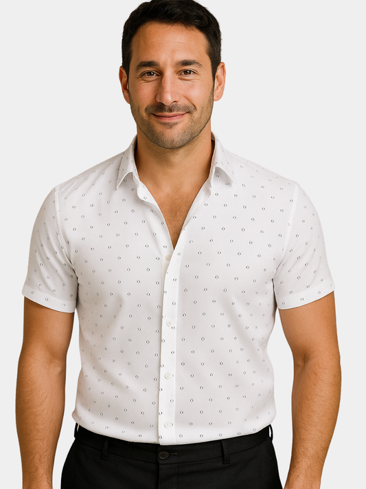 GIULIO - Light Summer Shirt with Print