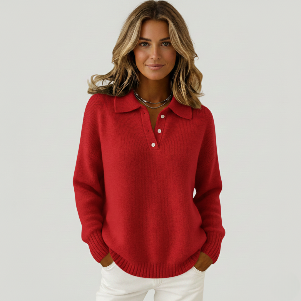 Clementine - Soft Soft sweater with collar