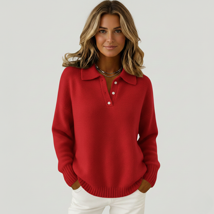 Clementine - Soft Soft sweater with collar