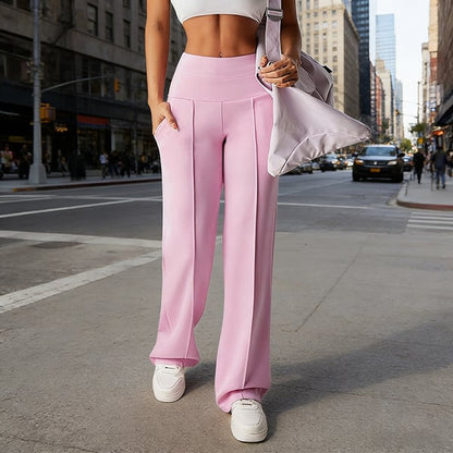 Women's Solid Color Straight Leg Pants