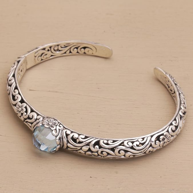 Open Vintage - Unique Silver Bracelet with Zirconia