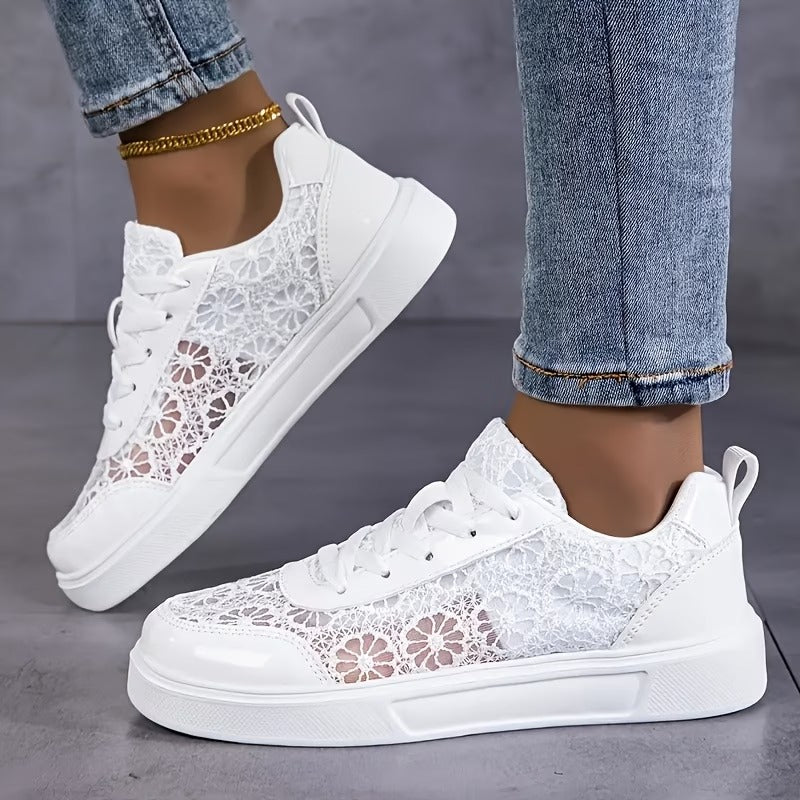 Women’s Mesh Sports Sneakers - Comfortable Everyday Use