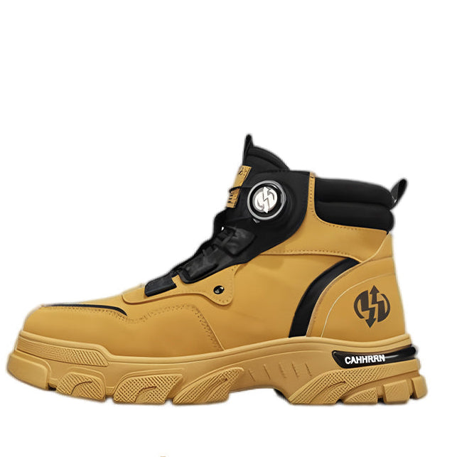 Men's Work Shoes with Pivoting Buckle - Durable Outdoor Use