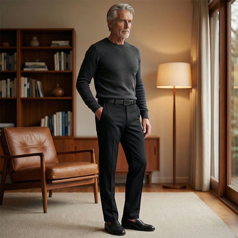 Men's Classic Casual Pants - High Elasticity