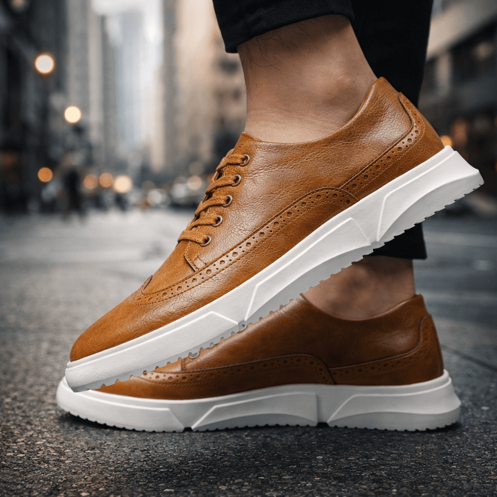 Harrington - Comfortable Leather Trainers