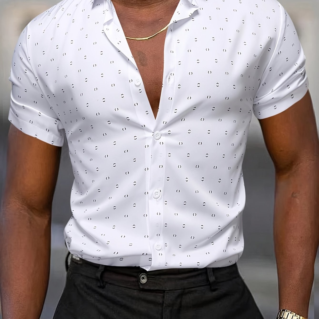 GIULIO - Light Summer Shirt with Print