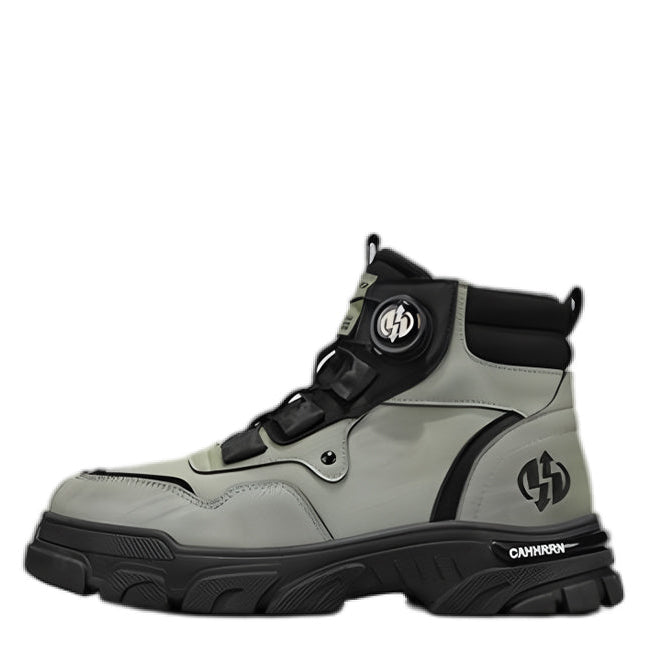 Men's Work Shoes with Pivoting Buckle - Durable Outdoor Use