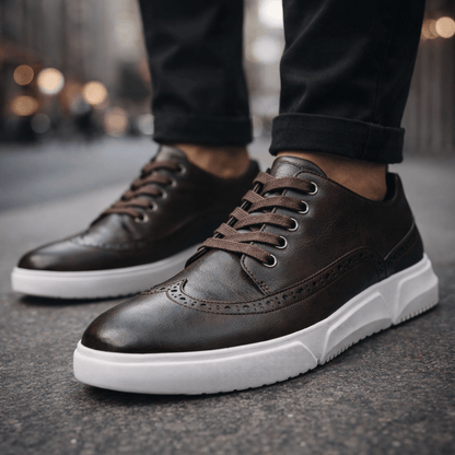 Harrington - Comfortable Leather Trainers