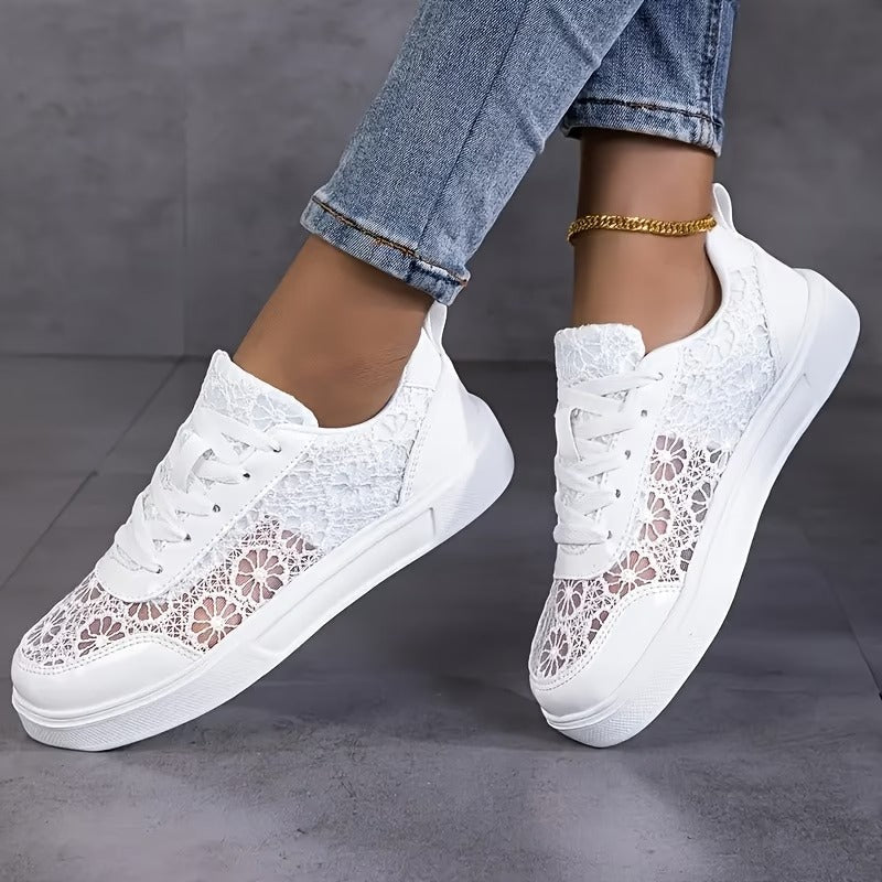 Women’s Mesh Sports Sneakers - Comfortable Everyday Use