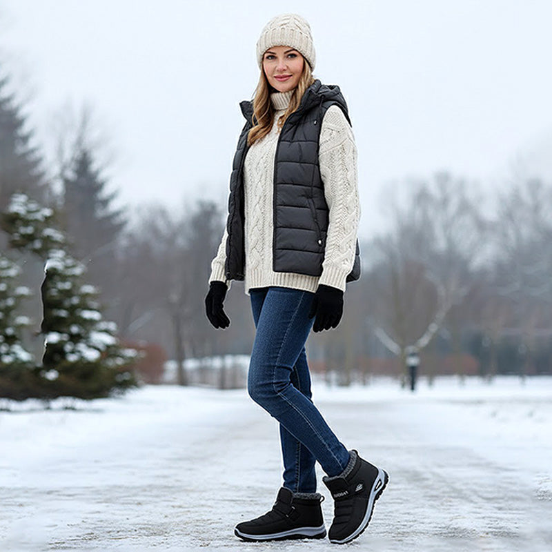 Lace-free slip-on sneakers for winter