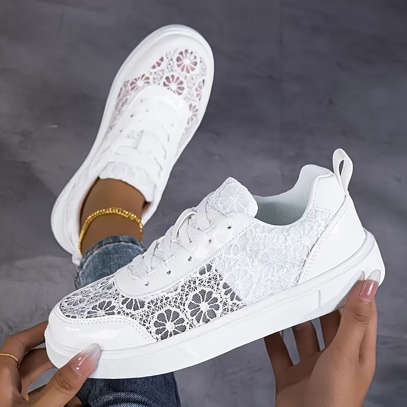Women’s Mesh Sports Sneakers - Comfortable Everyday Use