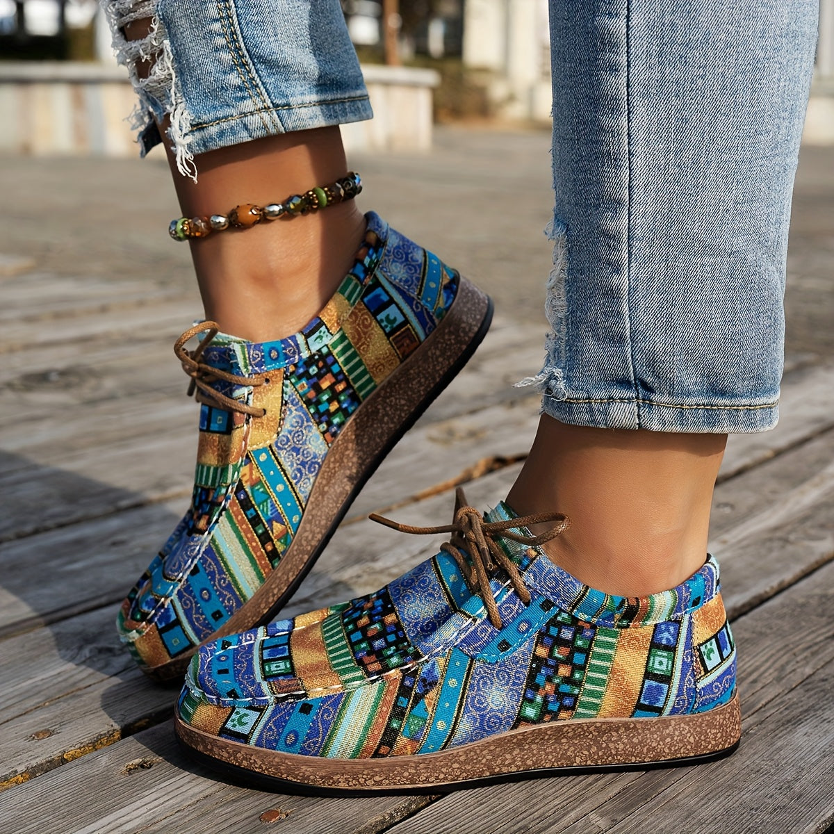 Colorful Artistic Loafers - Comfortable Casual Slip on