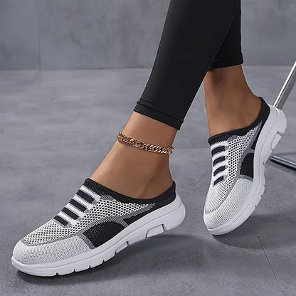 Comfortable and lightweight slip-on women's sneakers made of mesh