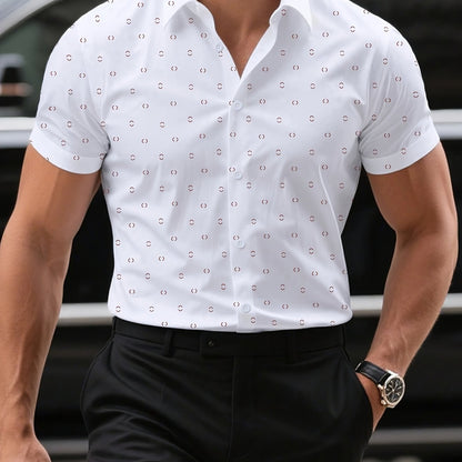 GIULIO - Light Summer Shirt with Print